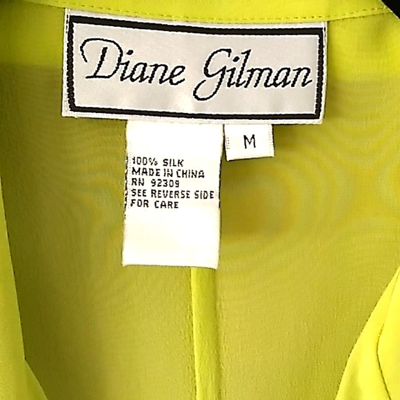 Diane Gilman Silk Blouse and Reversible Tank Set - Size M - Picture 4 of 7